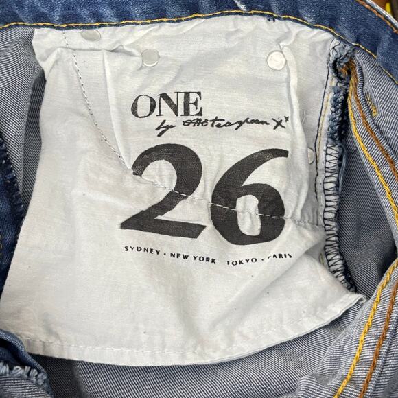 One Teaspoon Lovers Low Waist Skinny Shorts Size 26 - Picture 5 of 5